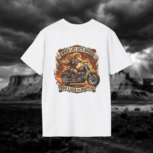 Aphrodite on Wheels — "When Life Gets Rough Drop a Gear and Disappear"
