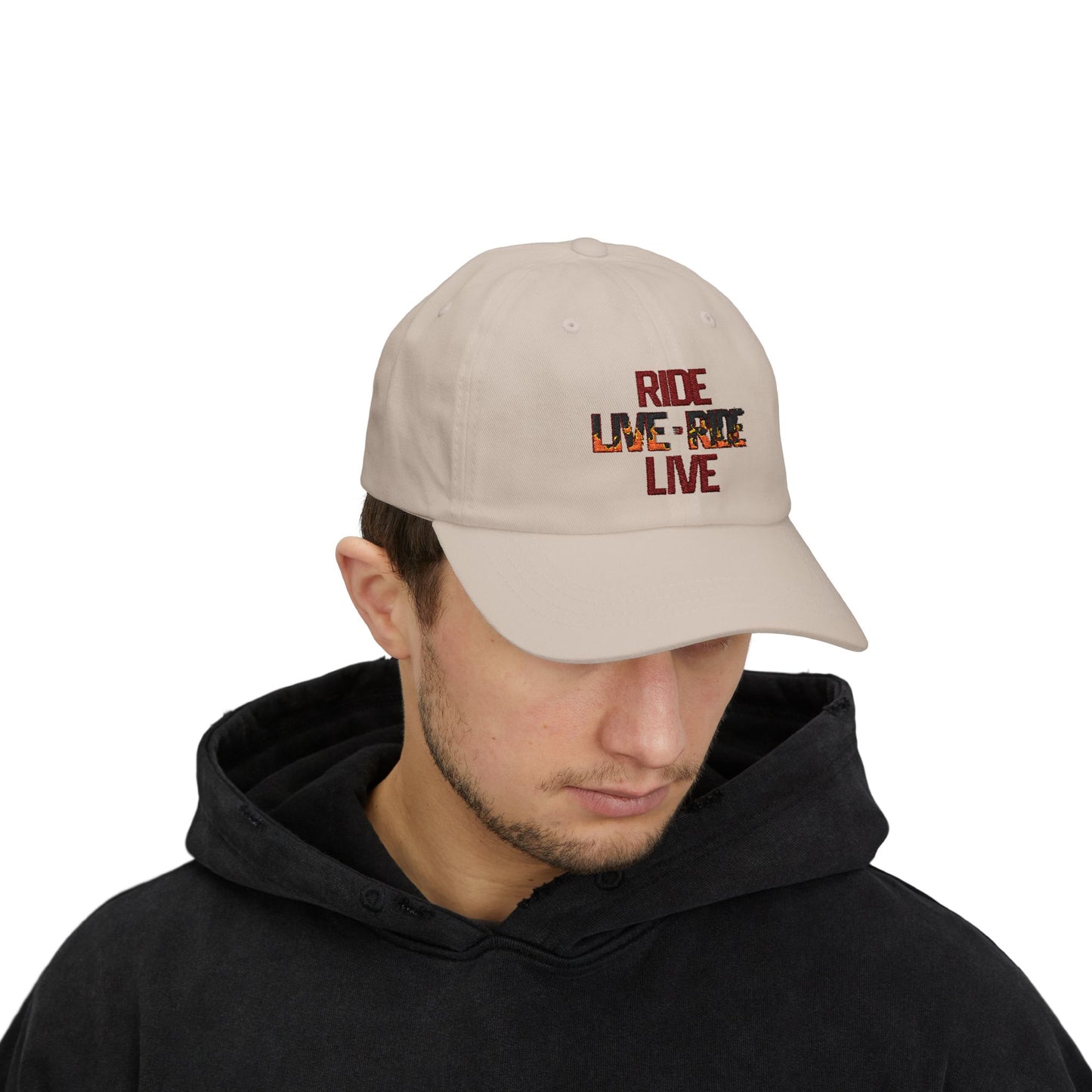 "Live to Ride - Ride to Live" Embroidered Trucker Hat