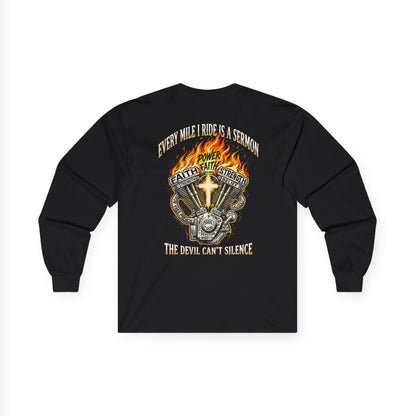 Faith Over Fear Motorcycle Long Sleeve Tee