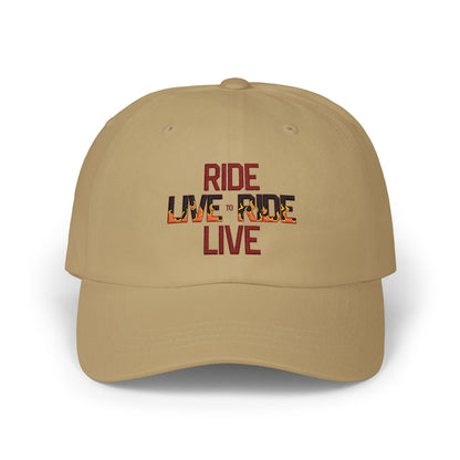 "Live to Ride - Ride to Live" Embroidered Trucker Hat