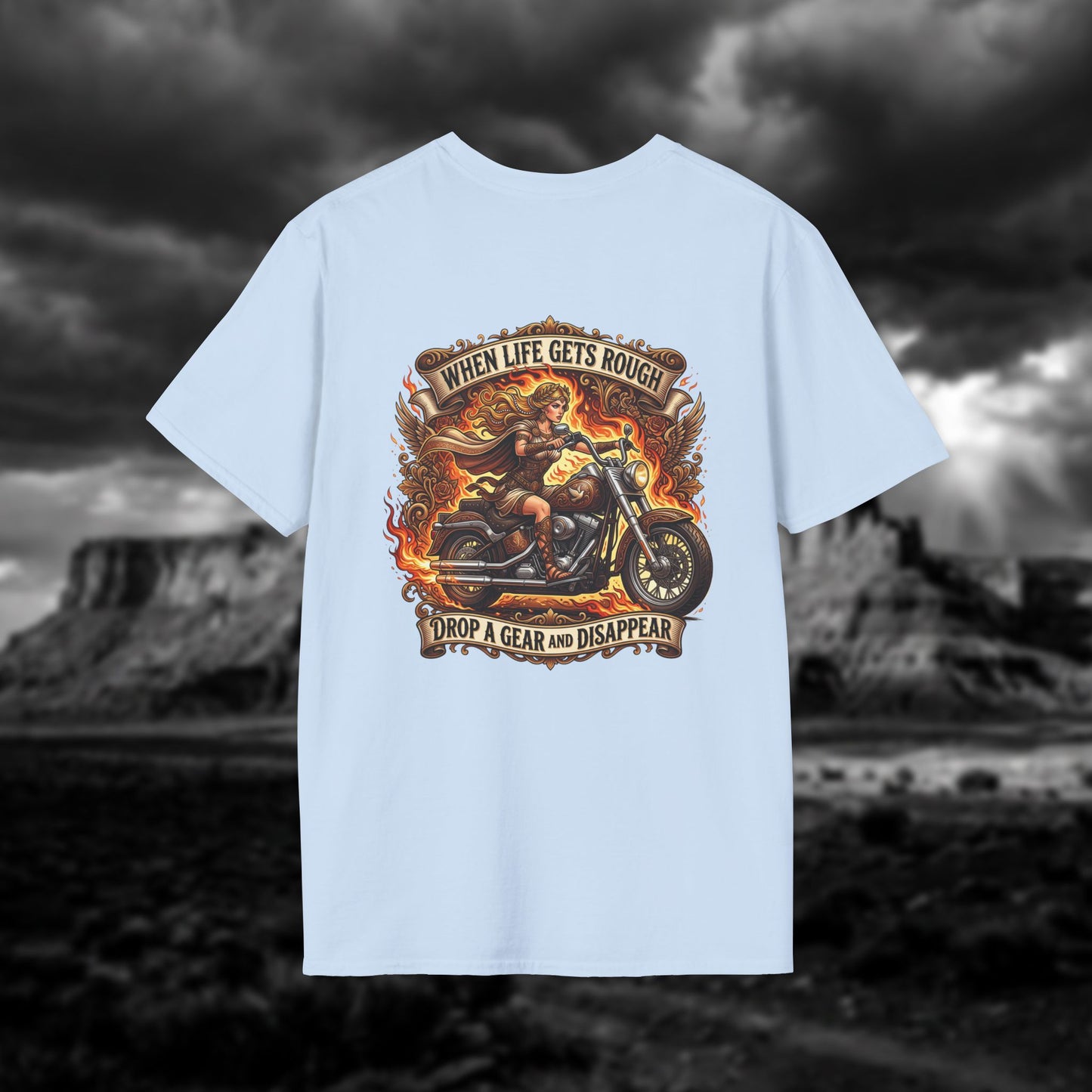 Aphrodite on Wheels — "When Life Gets Rough Drop a Gear and Disappear"