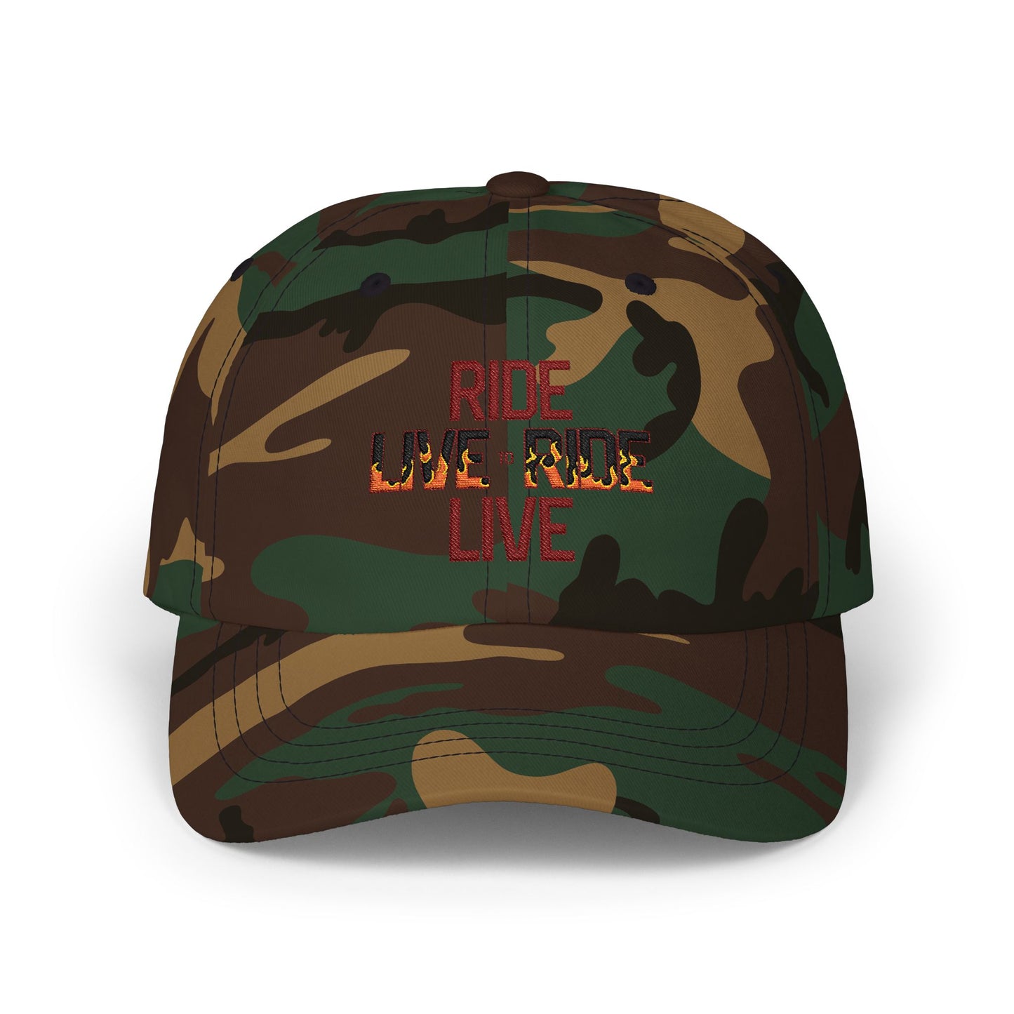 "Live to Ride - Ride to Live" Embroidered Trucker Hat