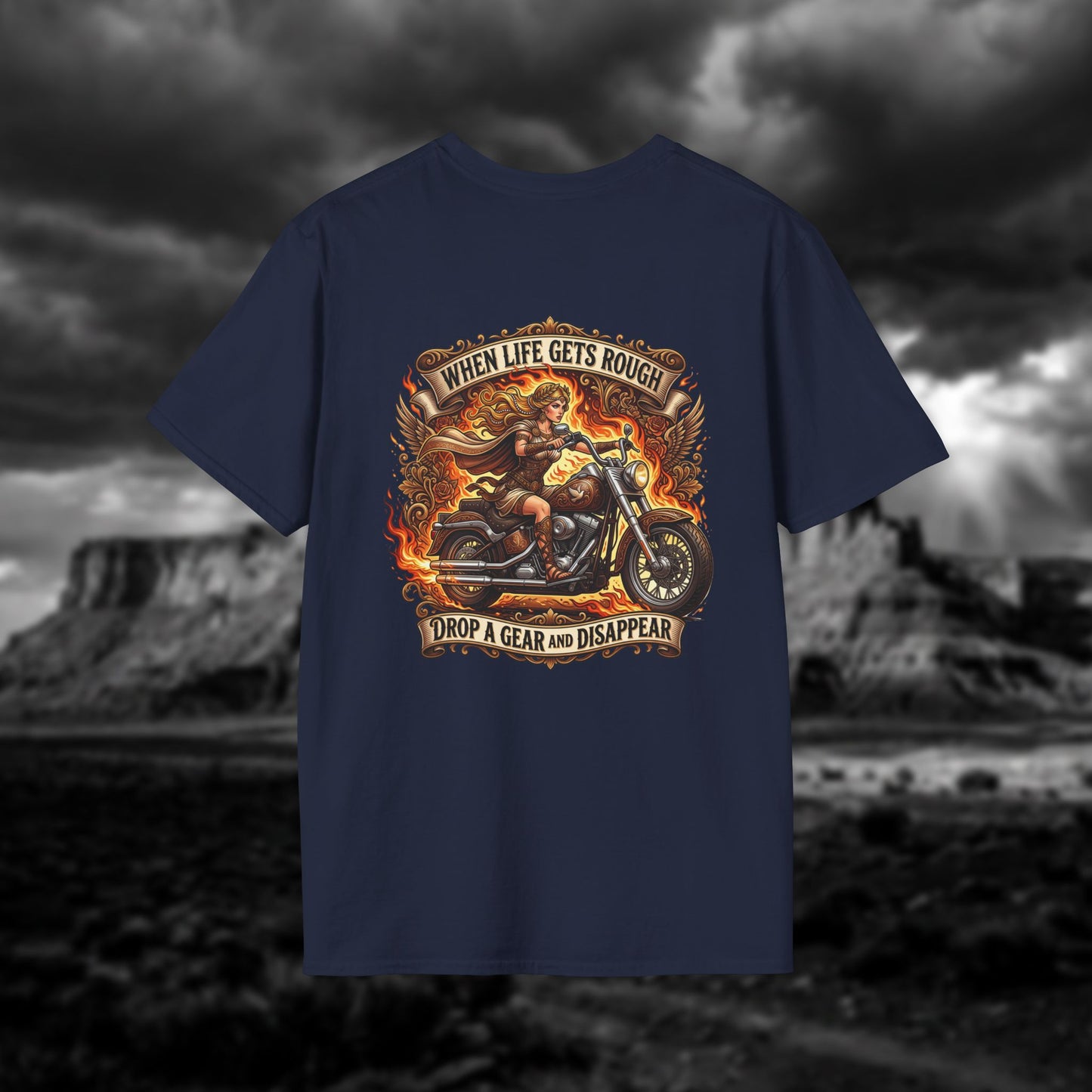 Aphrodite on Wheels — "When Life Gets Rough Drop a Gear and Disappear"