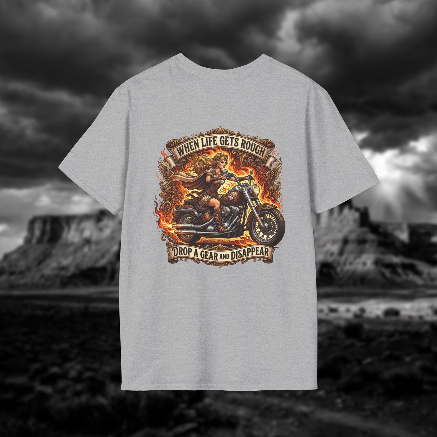 Aphrodite on Wheels — "When Life Gets Rough Drop a Gear and Disappear"