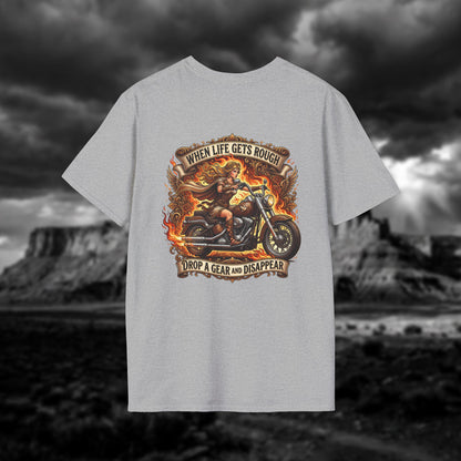 Aphrodite on Wheels — "When Life Gets Rough Drop a Gear and Disappear"