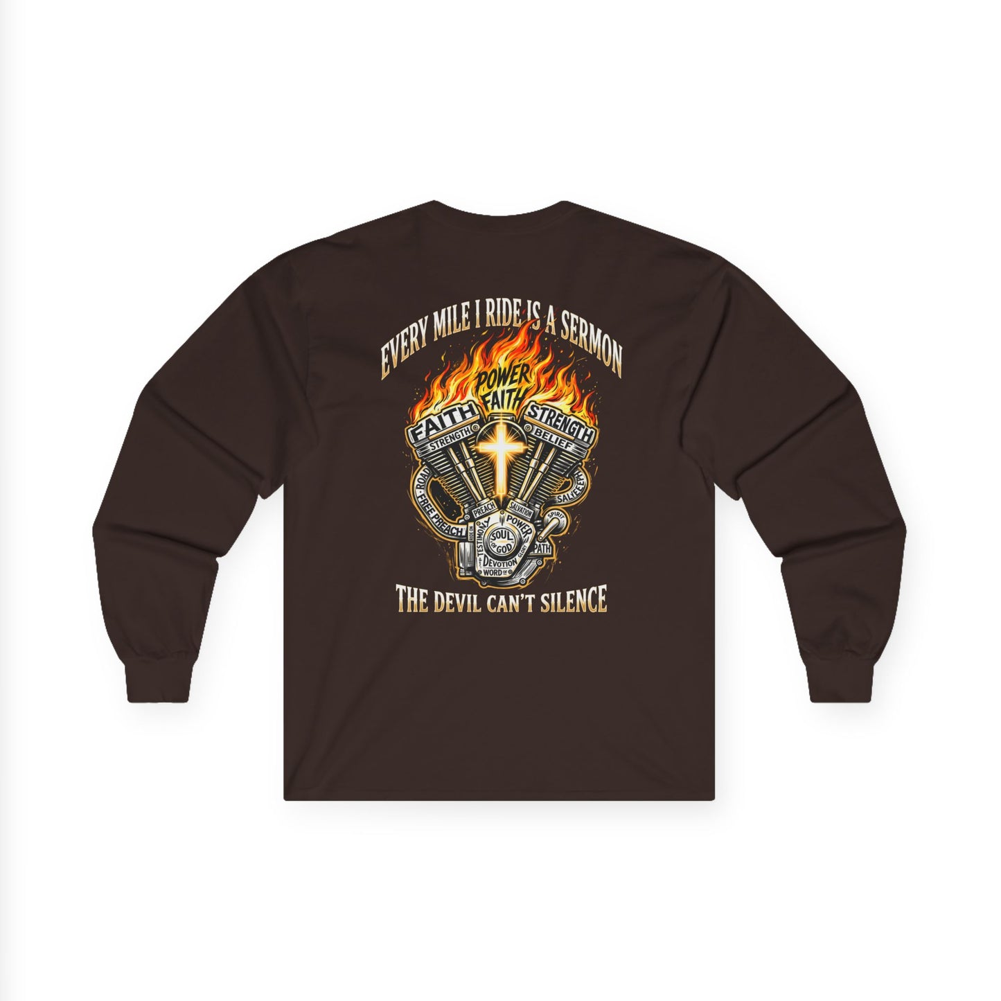 Faith Over Fear Motorcycle Long Sleeve Tee