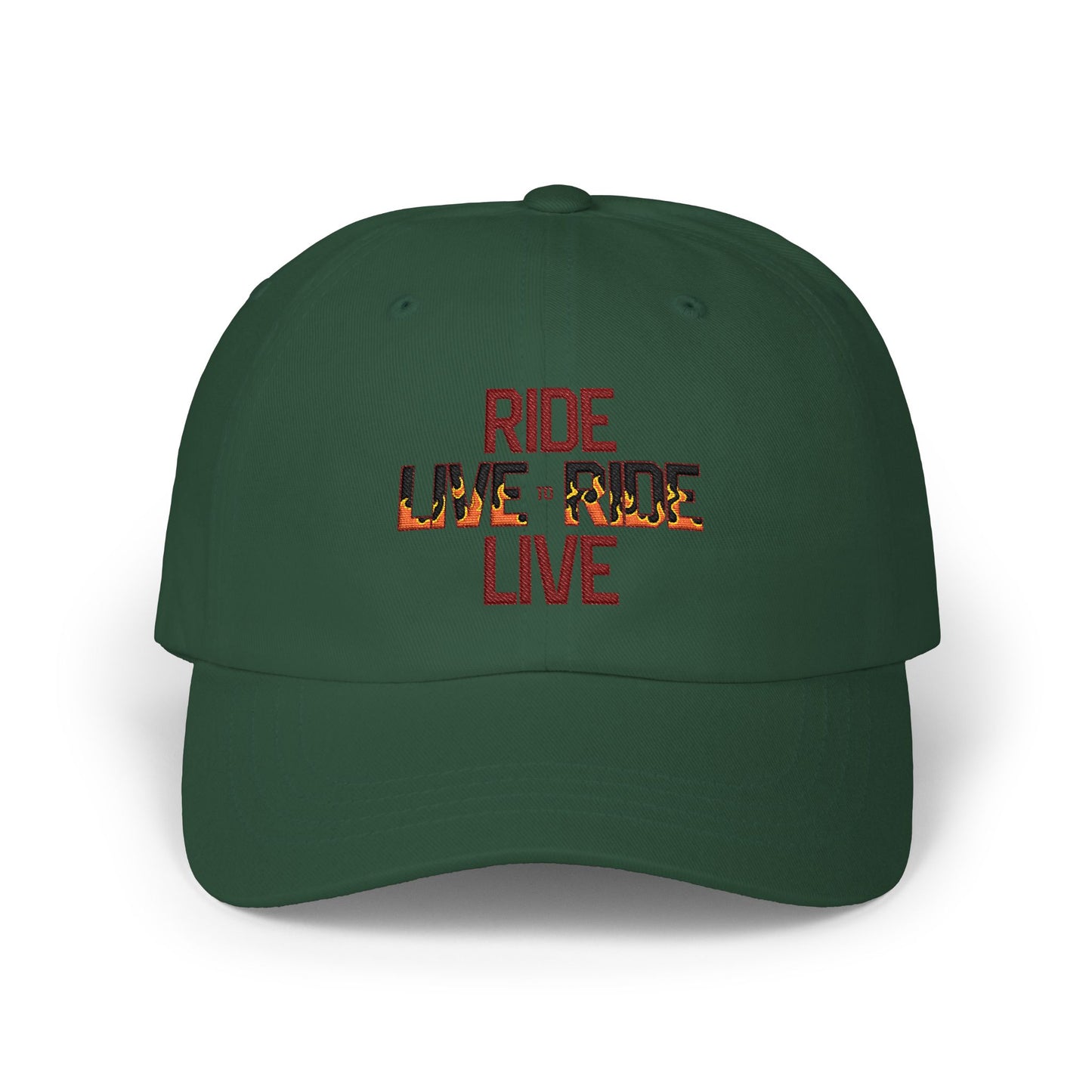 "Live to Ride - Ride to Live" Embroidered Trucker Hat