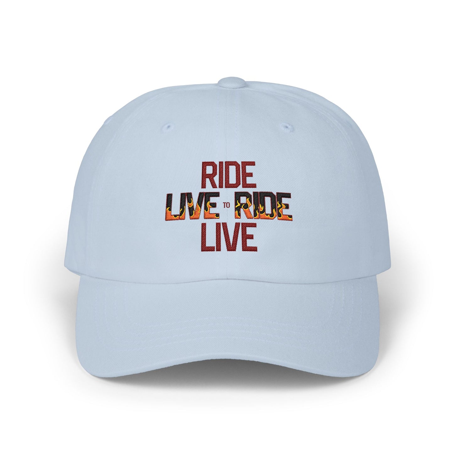 "Live to Ride - Ride to Live" Embroidered Trucker Hat