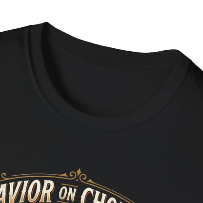 Savior on Chopper T-Shirt — 'Rolling Through Redemption' Motorcycle Jesus Tee
