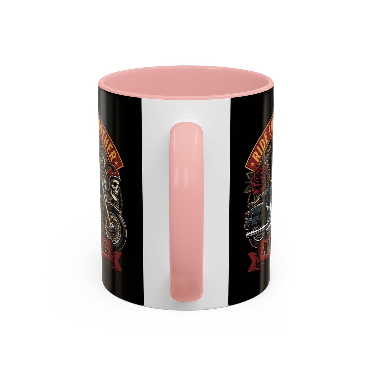 Personalized Biker Mom Mug, Custom Name Motorcycle Coffee Cup, Ride Like a Mother Accent Mug, Mothers Day Gift for Her
