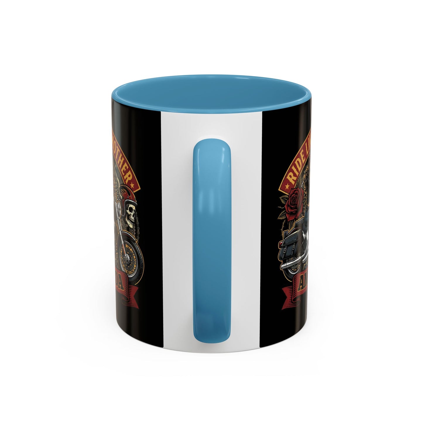 Personalized Biker Mom Mug, Custom Name Motorcycle Coffee Cup, Ride Like a Mother Accent Mug, Mothers Day Gift for Her