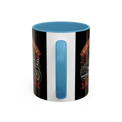 Personalized Biker Mom Mug, Custom Name Motorcycle Coffee Cup, Ride Like a Mother Accent Mug, Mothers Day Gift for Her
