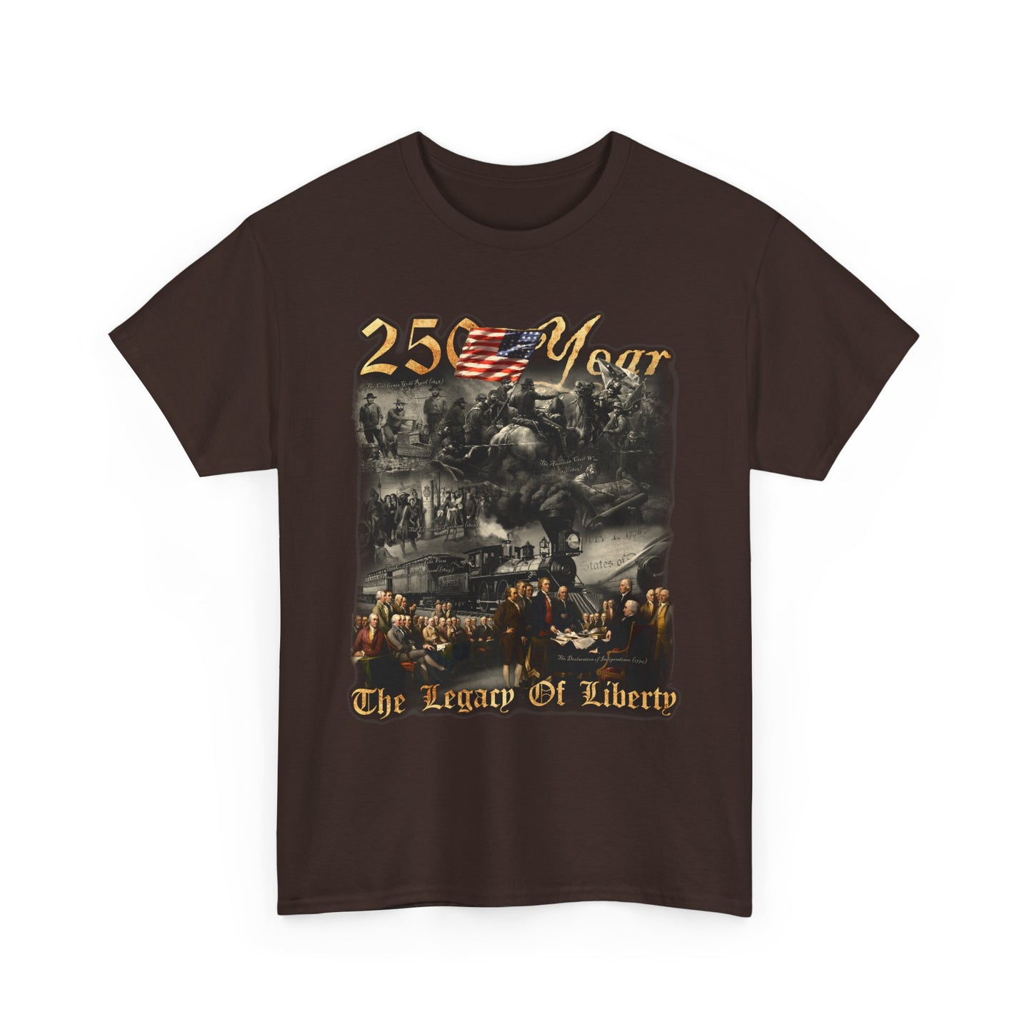 250 Year Legacy of Liberty Graphic Tee — Patriotic Vintage Memorial T‑Shirt