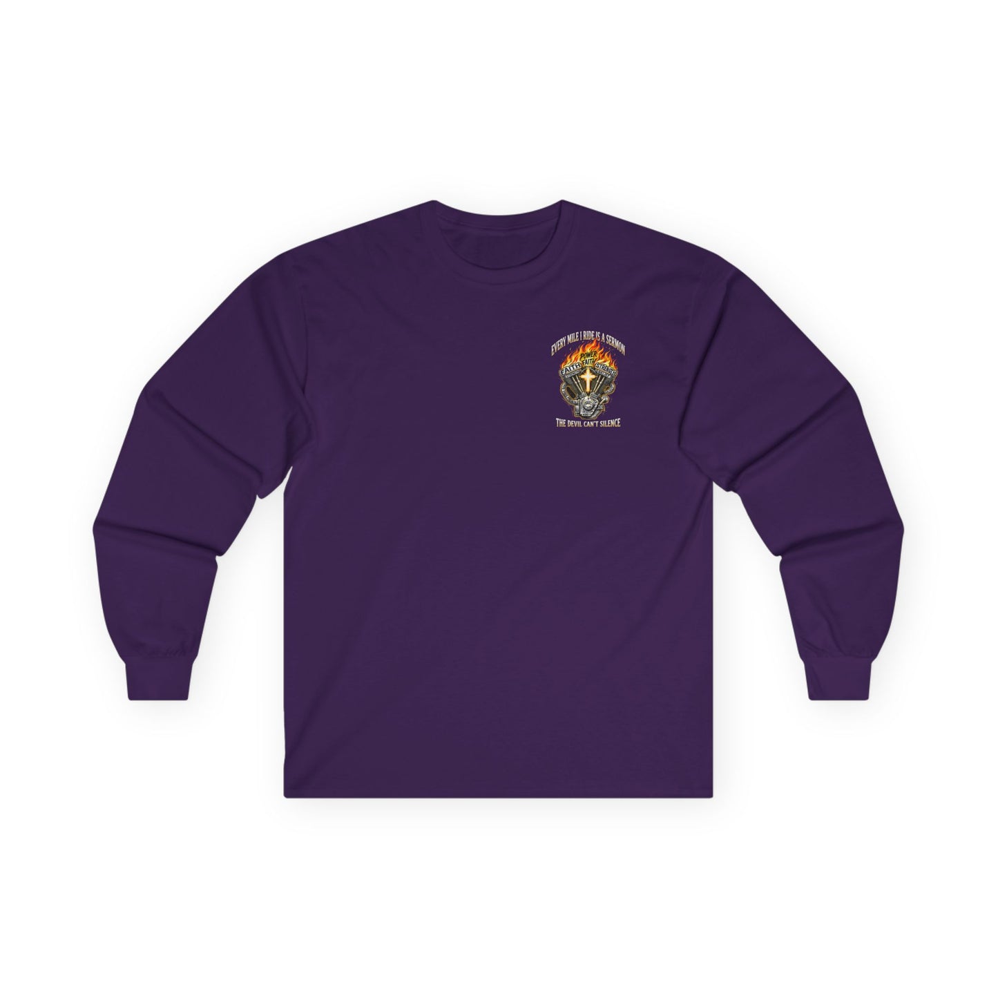 Faith Over Fear Motorcycle Long Sleeve Tee