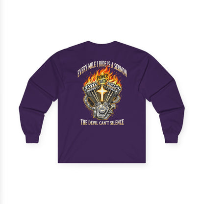 Faith Over Fear Motorcycle Long Sleeve Tee