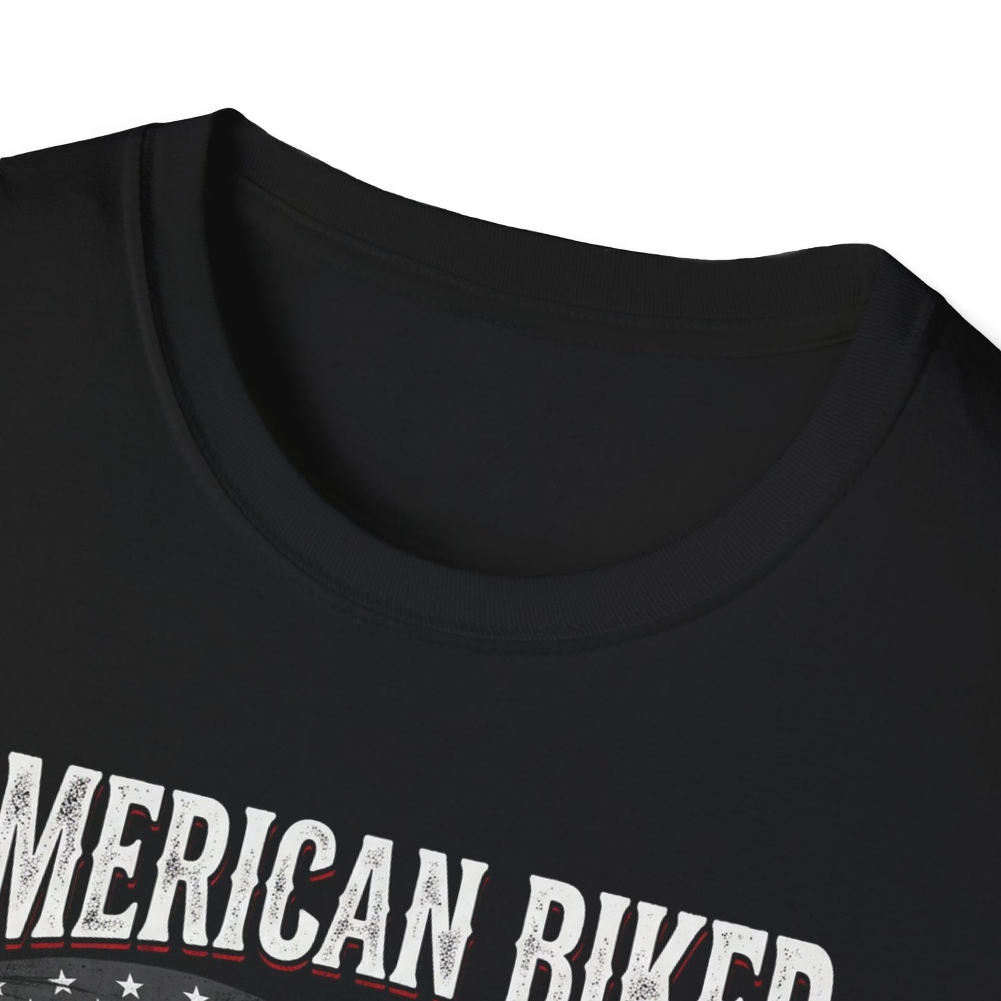 Patriotic Motorcycle T-Shirt — American Rider Flag Graphic