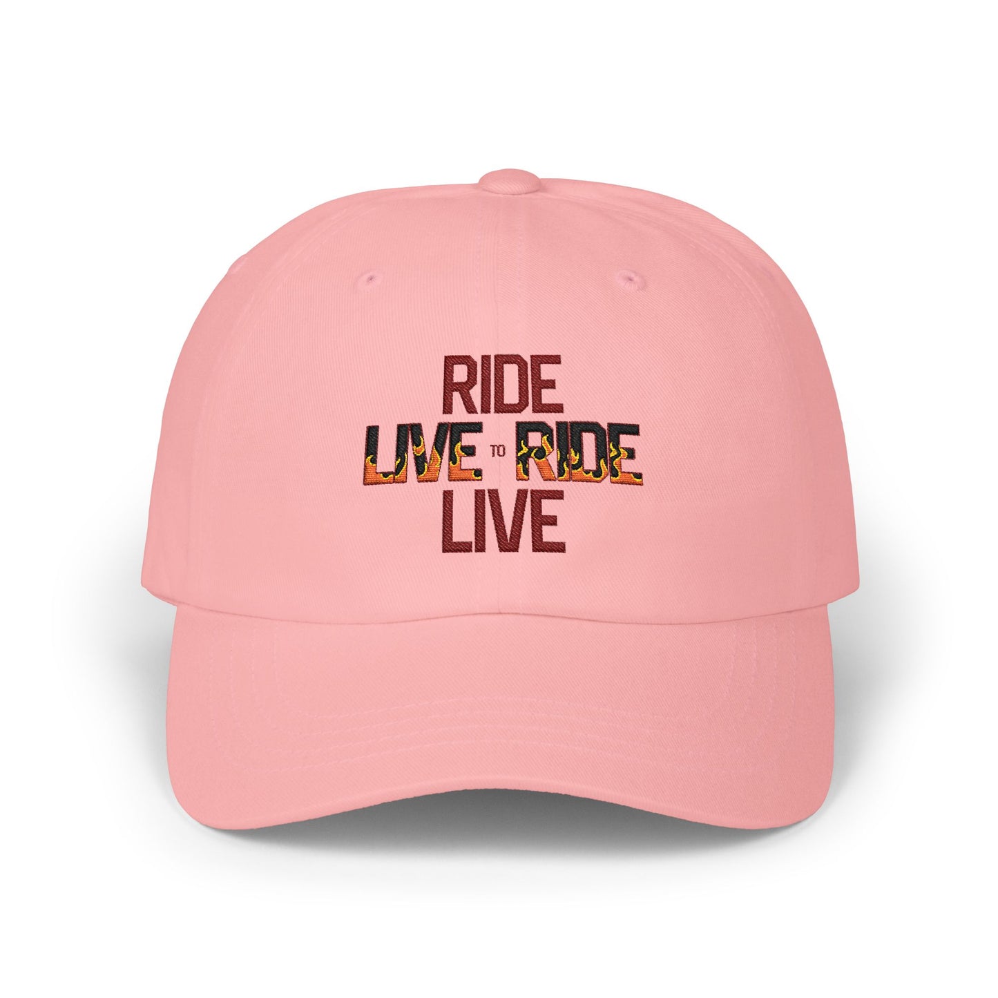 "Live to Ride - Ride to Live" Embroidered Trucker Hat