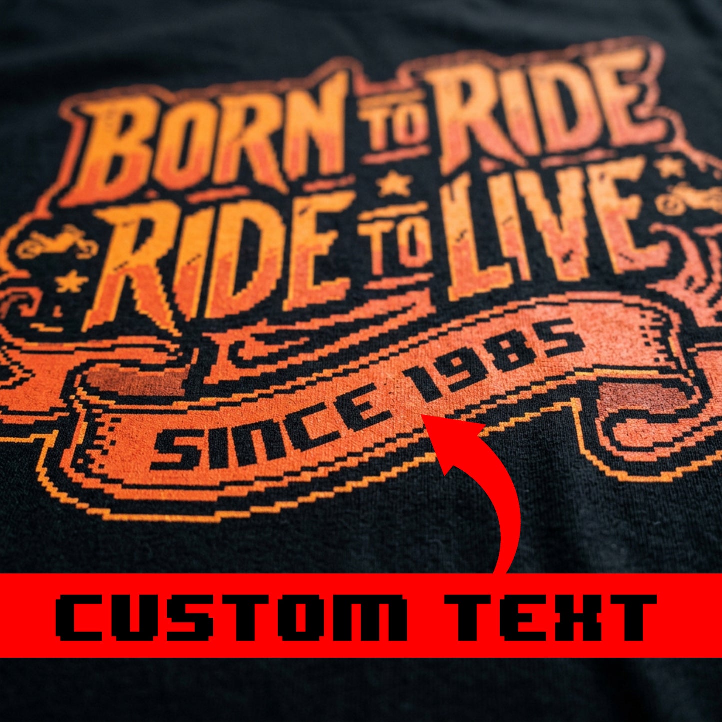 Born to Ride Skull T-Shirt — Vintage Biker Motorcycle Tee