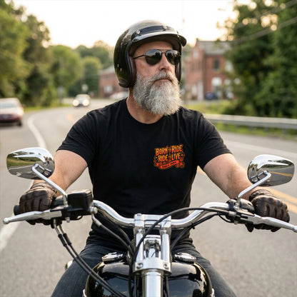 Born to Ride Skull T-Shirt — Vintage Biker Motorcycle Tee