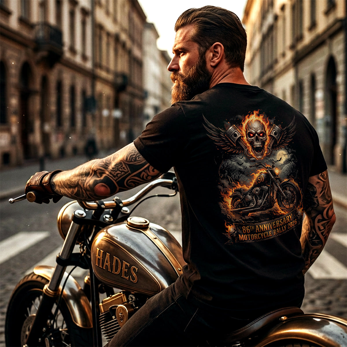 86th Anniversary Sturgis Motorcycle Rally 2026 T-Shirt - Ghost Rider Edition