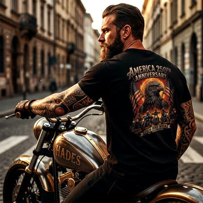 America 250th Anniversary & 86th Sturgis Bike Week 2026 T-Shirt - Patriotic Eagle Edition