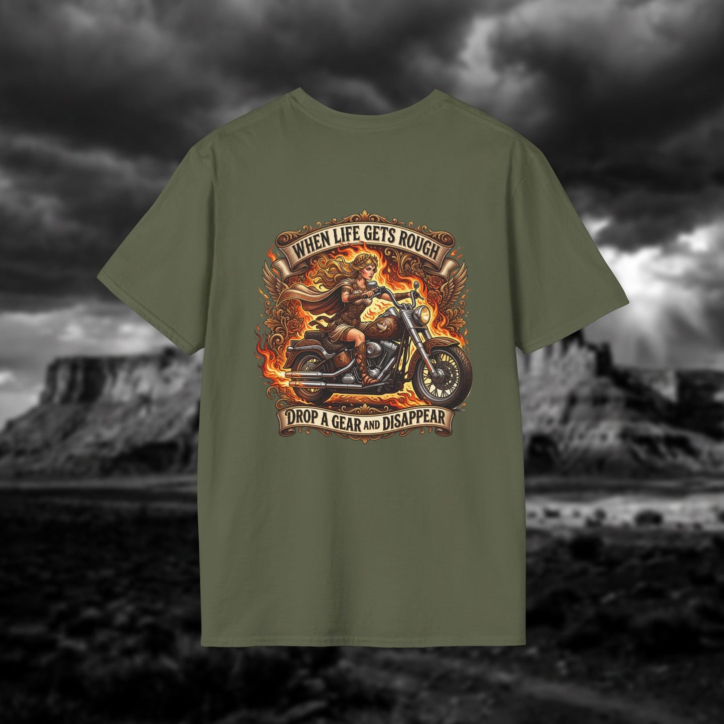 Aphrodite on Wheels — "When Life Gets Rough Drop a Gear and Disappear"