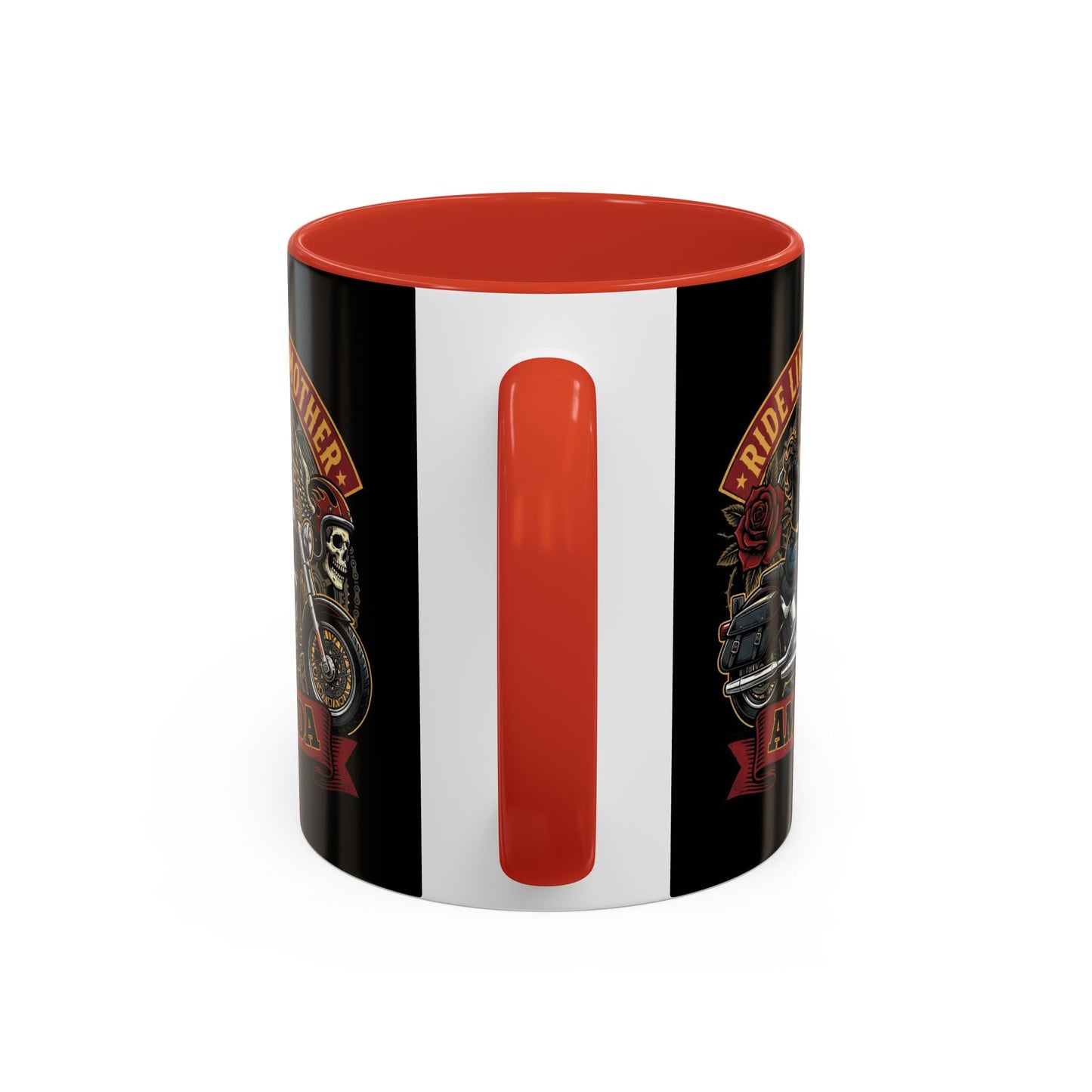 Personalized Biker Mom Mug, Custom Name Motorcycle Coffee Cup, Ride Like a Mother Accent Mug, Mothers Day Gift for Her