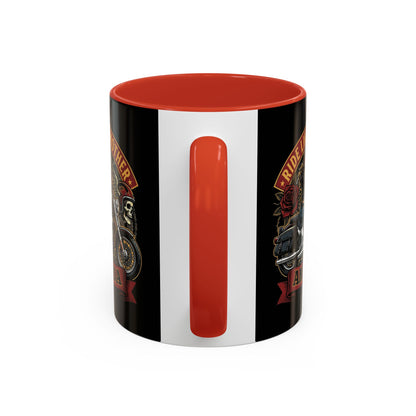 Personalized Biker Mom Mug, Custom Name Motorcycle Coffee Cup, Ride Like a Mother Accent Mug, Mothers Day Gift for Her