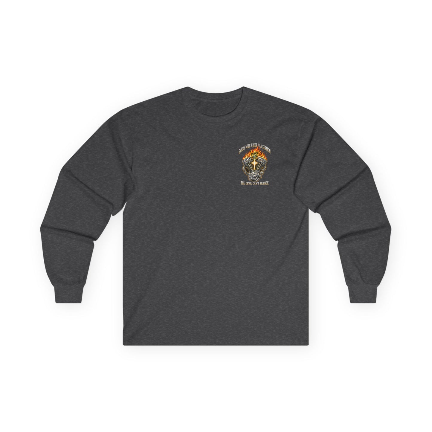 Faith Over Fear Motorcycle Long Sleeve Tee