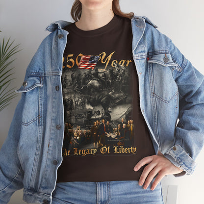 250 Year Legacy of Liberty Graphic Tee — Patriotic Vintage Memorial T‑Shirt