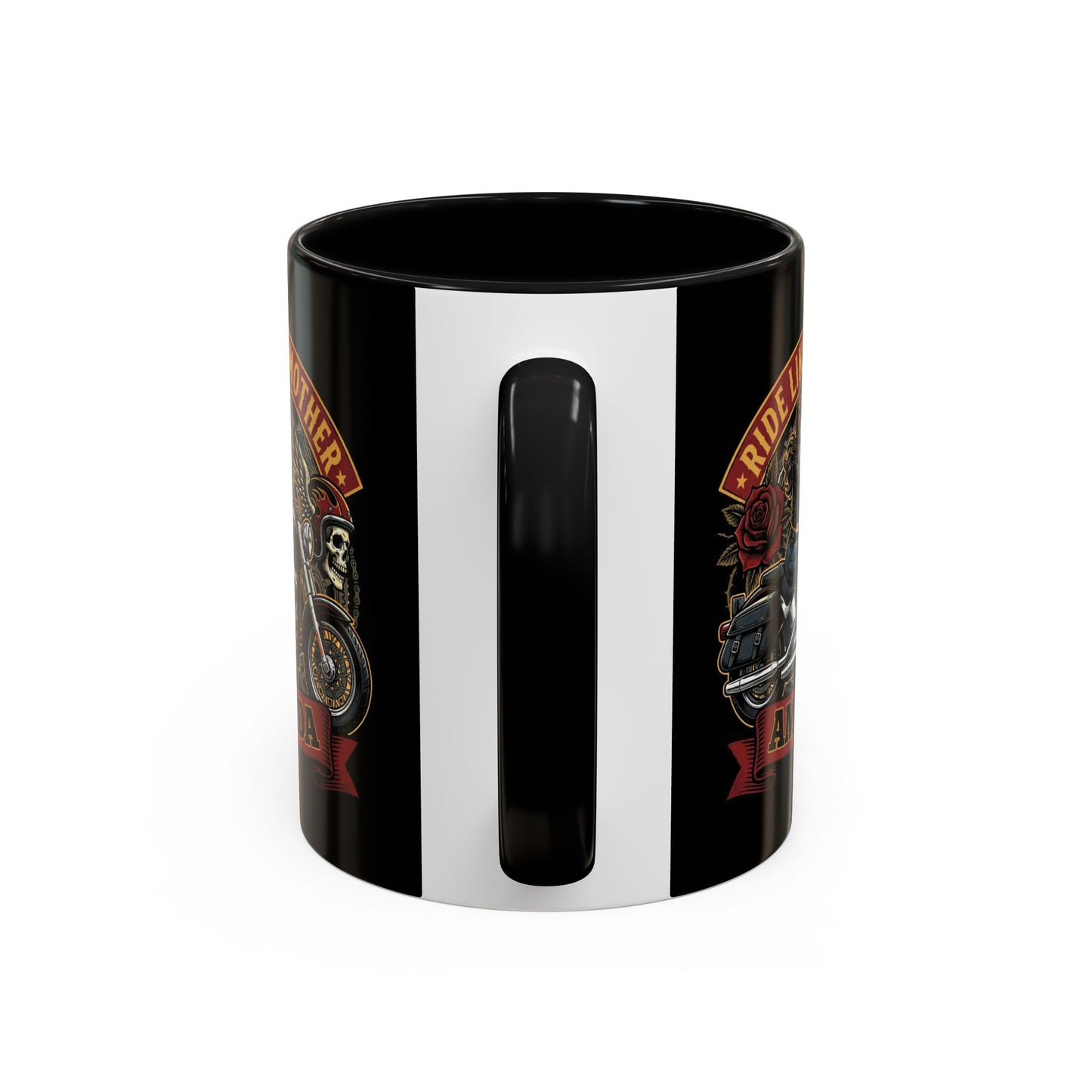Personalized Biker Mom Mug, Custom Name Motorcycle Coffee Cup, Ride Like a Mother Accent Mug, Mothers Day Gift for Her