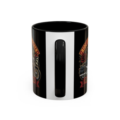 Personalized Biker Mom Mug, Custom Name Motorcycle Coffee Cup, Ride Like a Mother Accent Mug, Mothers Day Gift for Her