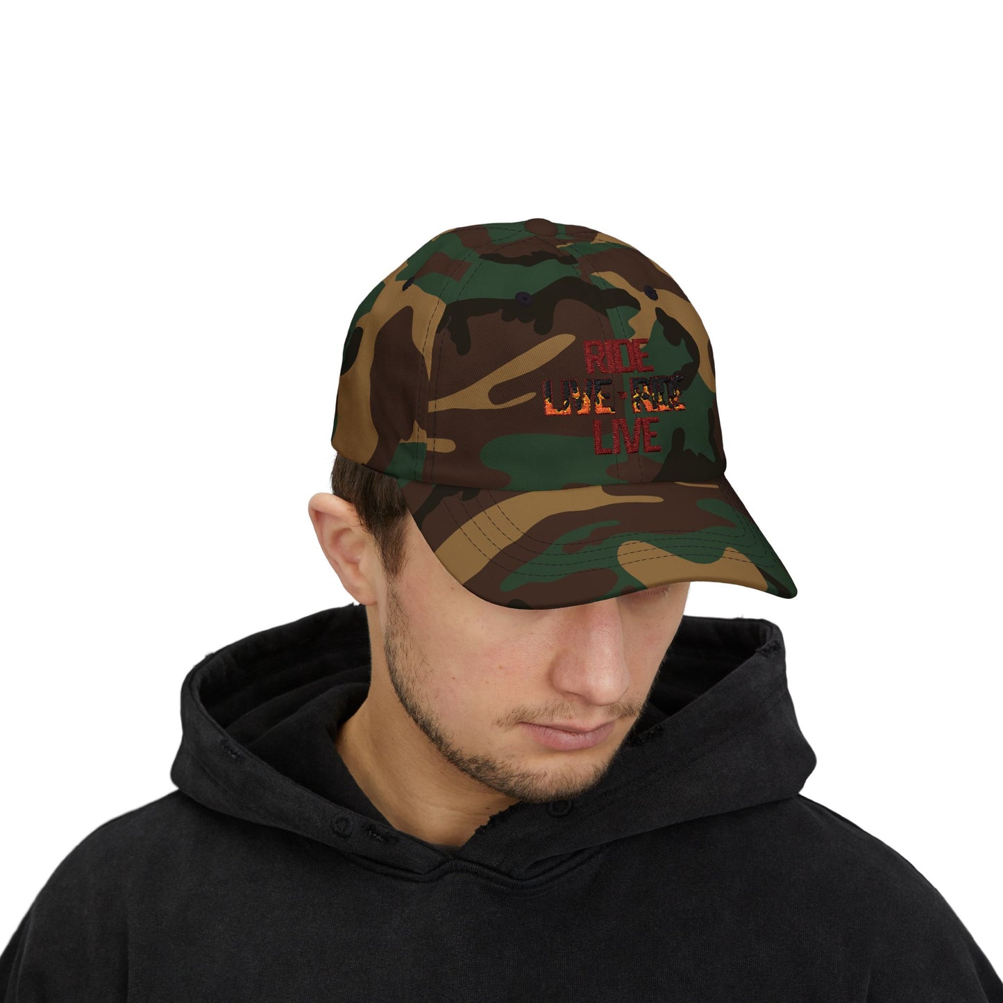 "Live to Ride - Ride to Live" Embroidered Trucker Hat