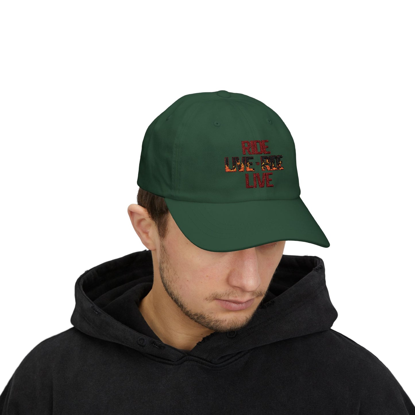 "Live to Ride - Ride to Live" Embroidered Trucker Hat