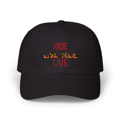 "Live to Ride - Ride to Live" Embroidered Trucker Hat