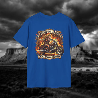 Aphrodite on Wheels — "When Life Gets Rough Drop a Gear and Disappear"