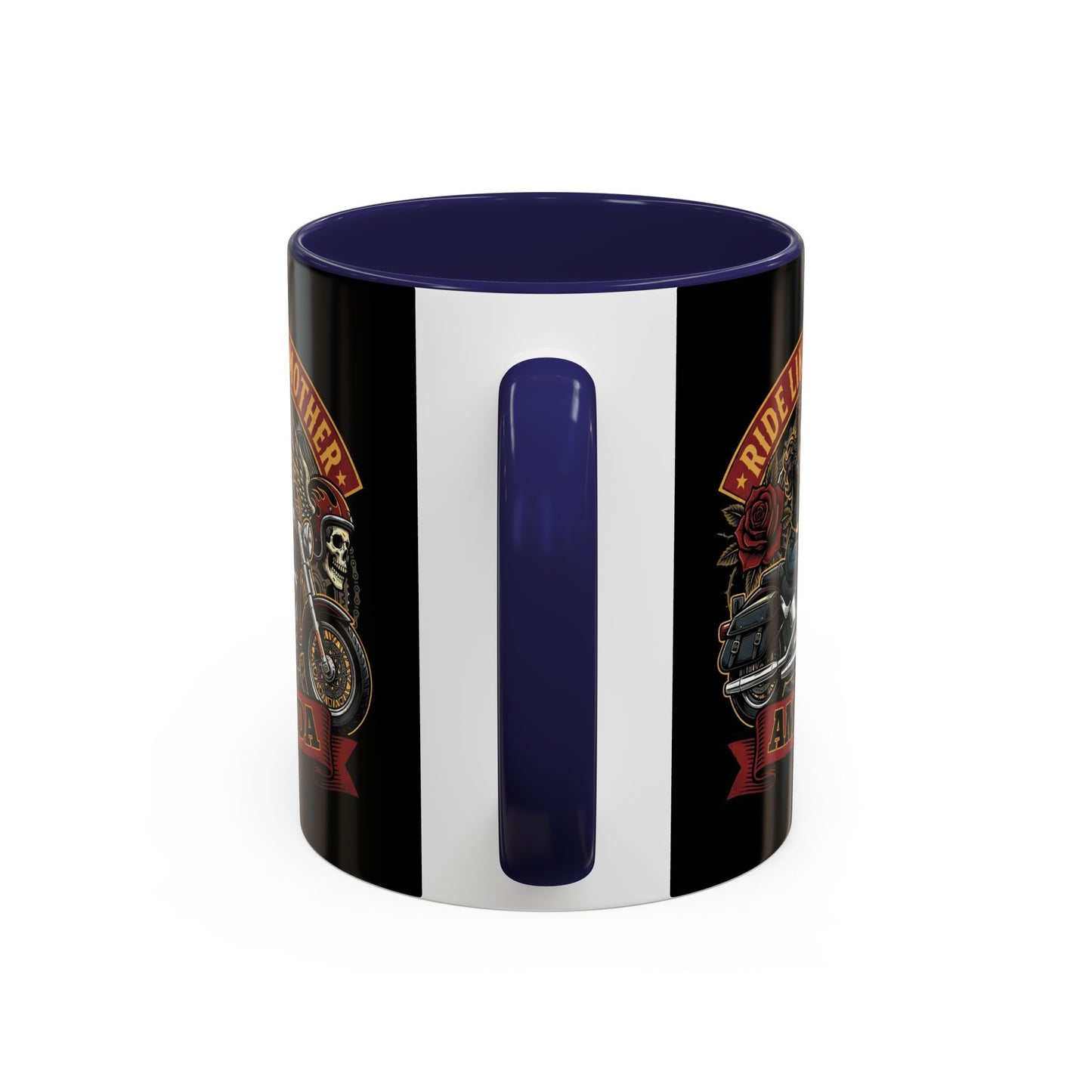 Personalized Biker Mom Mug, Custom Name Motorcycle Coffee Cup, Ride Like a Mother Accent Mug, Mothers Day Gift for Her