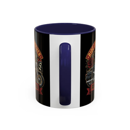 Personalized Biker Mom Mug, Custom Name Motorcycle Coffee Cup, Ride Like a Mother Accent Mug, Mothers Day Gift for Her