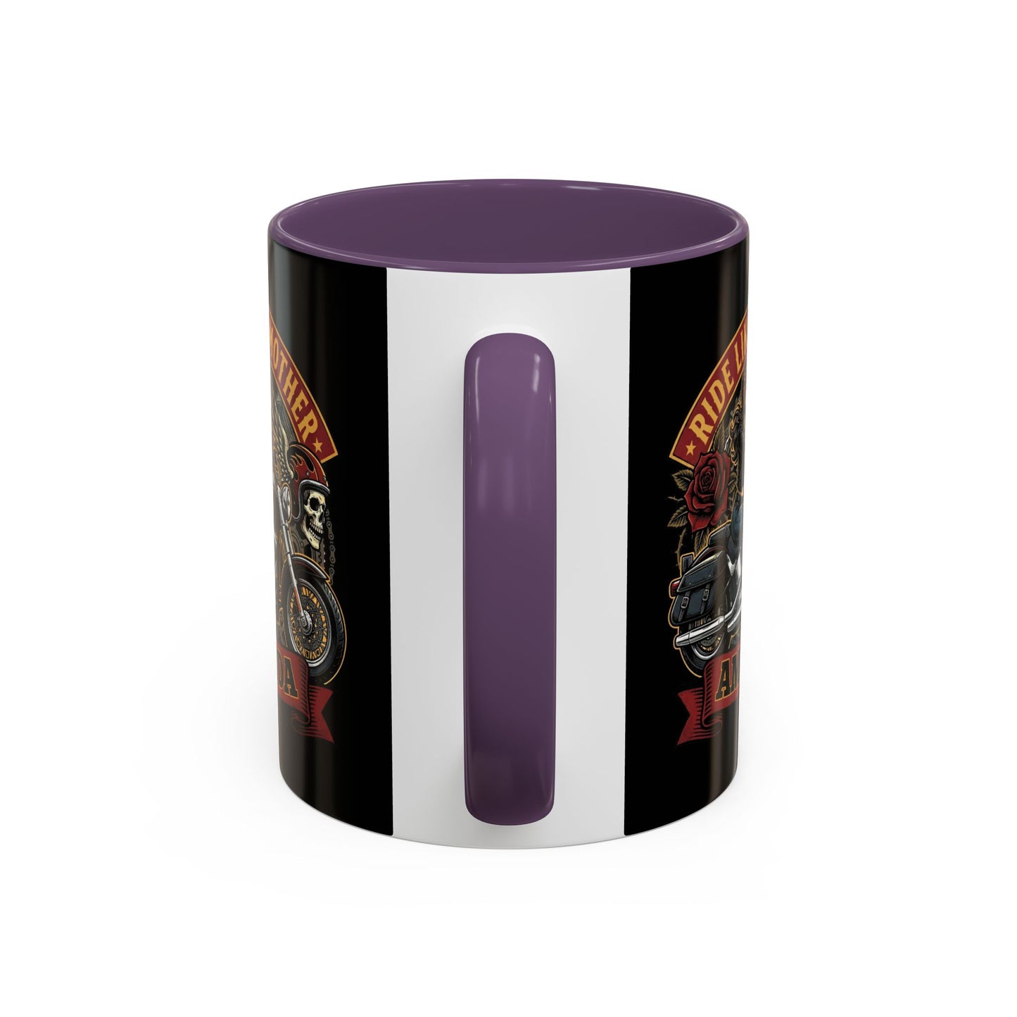 Personalized Biker Mom Mug, Custom Name Motorcycle Coffee Cup, Ride Like a Mother Accent Mug, Mothers Day Gift for Her