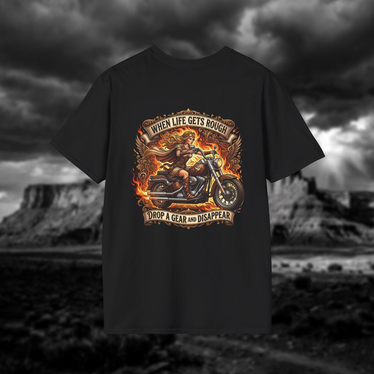 Aphrodite on Wheels — "When Life Gets Rough Drop a Gear and Disappear"