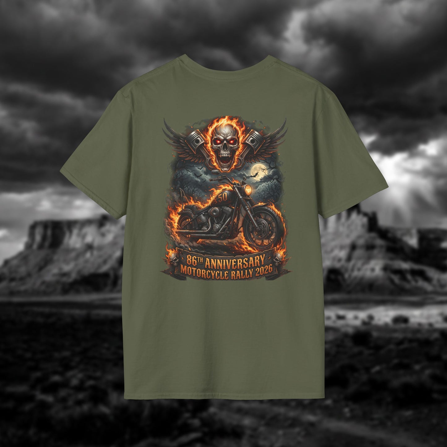 86th Anniversary Sturgis Motorcycle Rally 2026 T-Shirt - Ghost Rider Edition