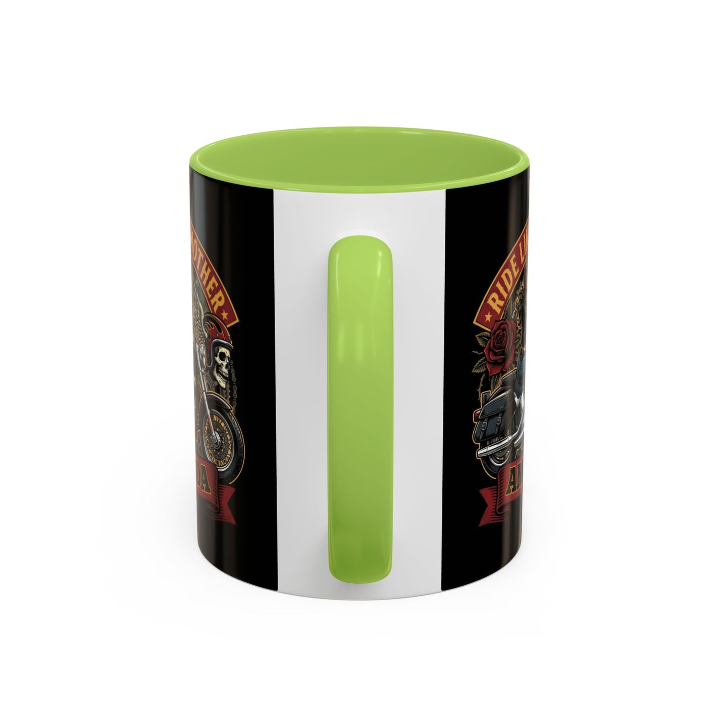 Personalized Biker Mom Mug, Custom Name Motorcycle Coffee Cup, Ride Like a Mother Accent Mug, Mothers Day Gift for Her