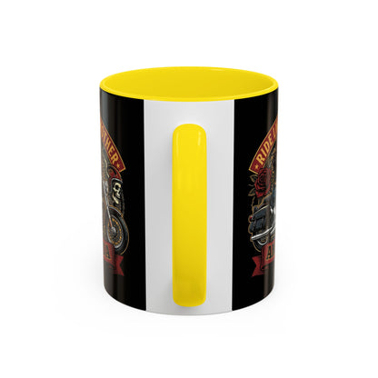 Personalized Biker Mom Mug, Custom Name Motorcycle Coffee Cup, Ride Like a Mother Accent Mug, Mothers Day Gift for Her