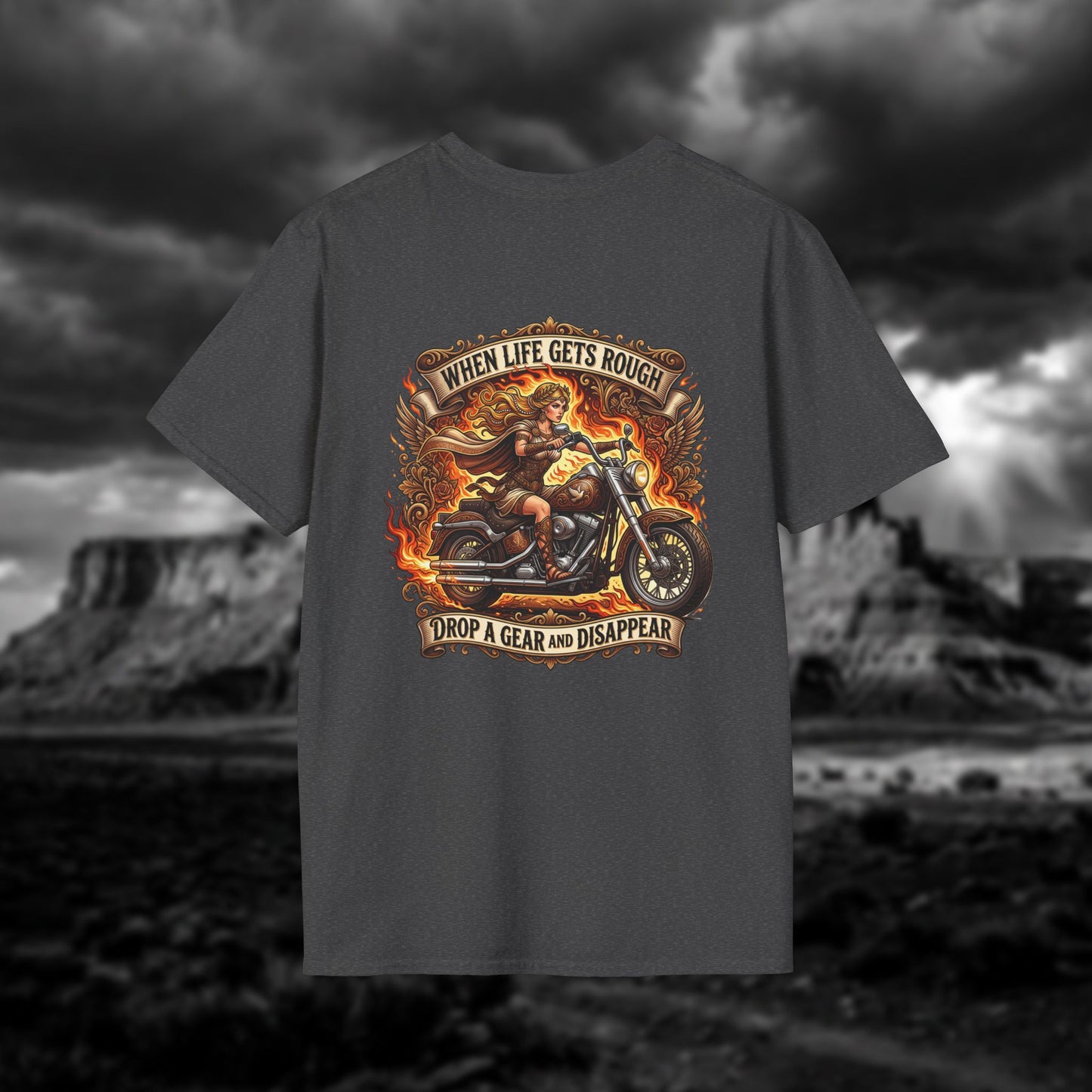 Aphrodite on Wheels — "When Life Gets Rough Drop a Gear and Disappear"