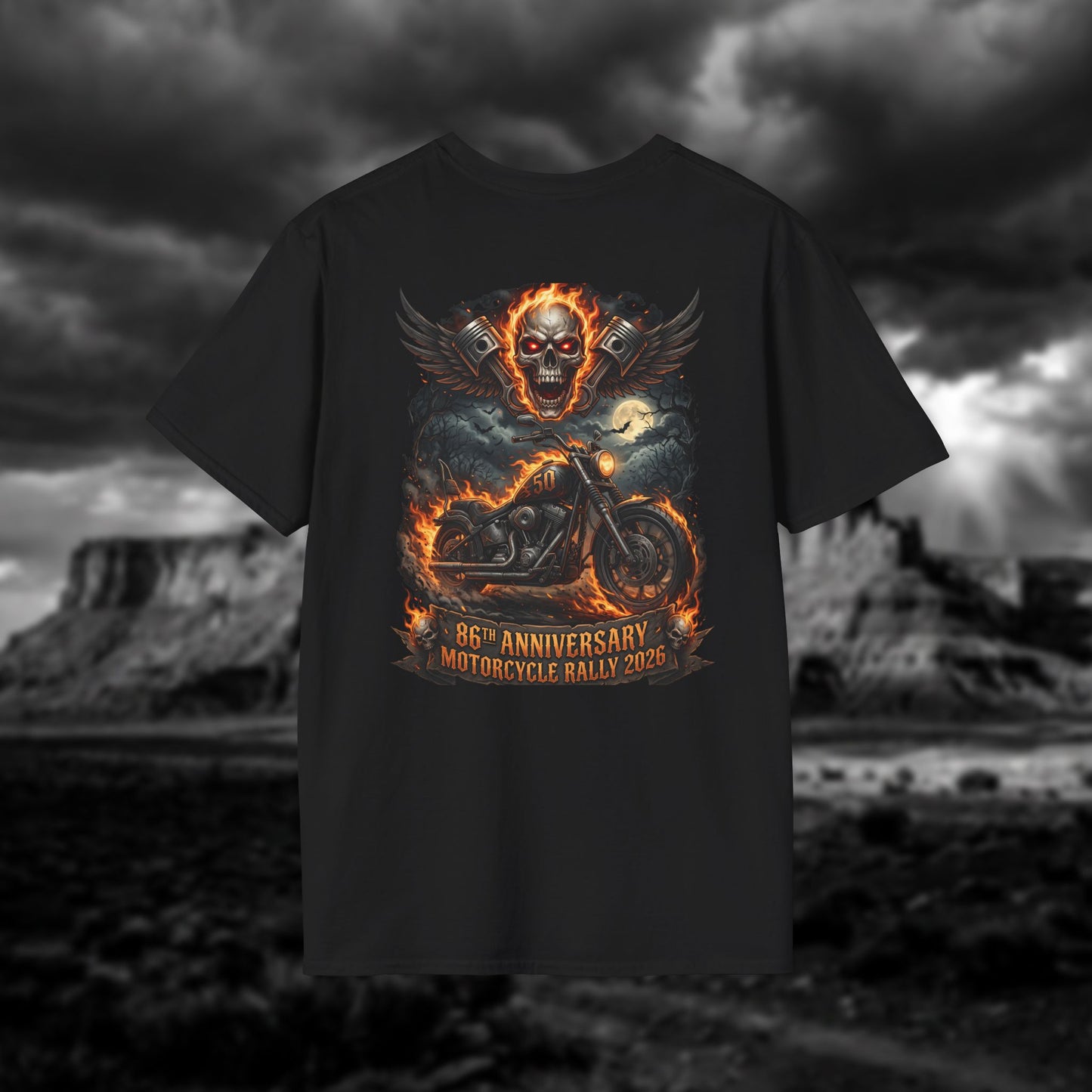 86th Anniversary Sturgis Motorcycle Rally 2026 T-Shirt - Ghost Rider Edition