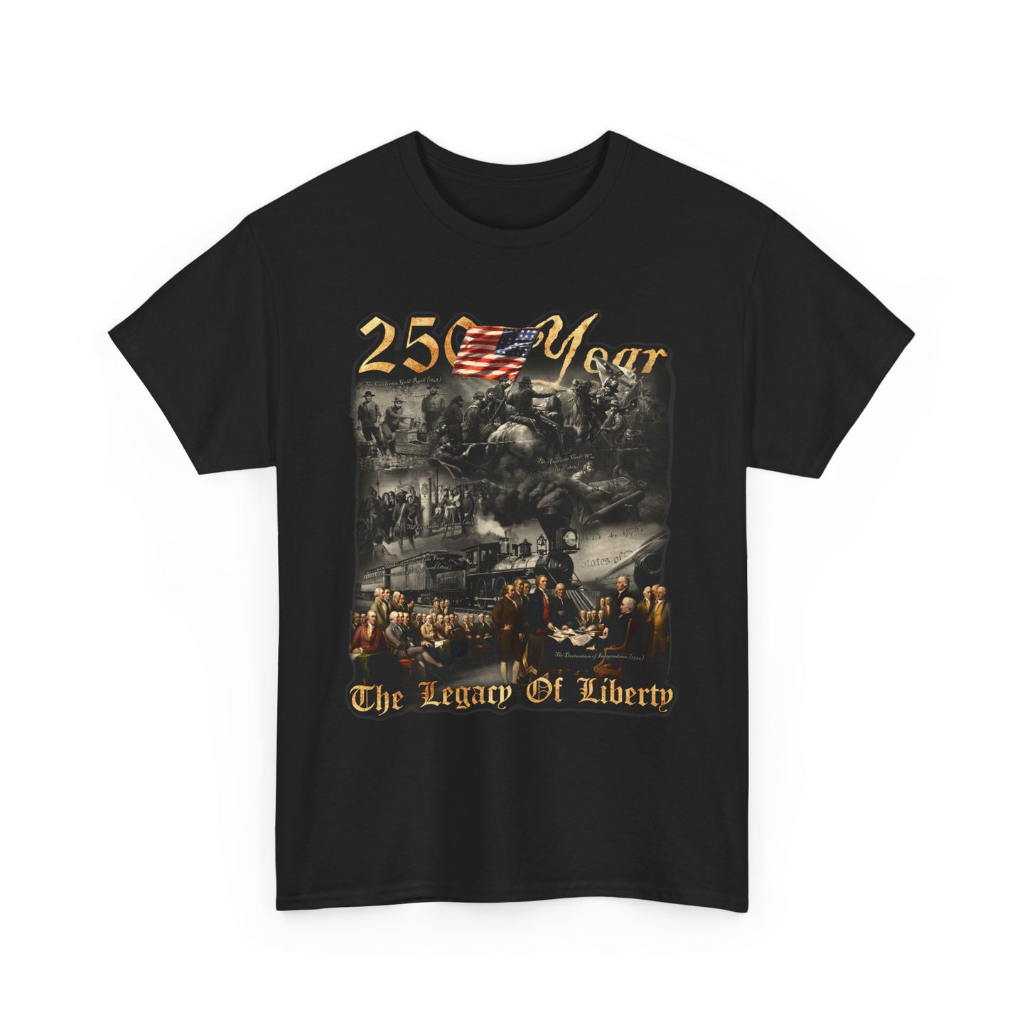 250 Year Legacy of Liberty Graphic Tee — Patriotic Vintage Memorial T‑Shirt