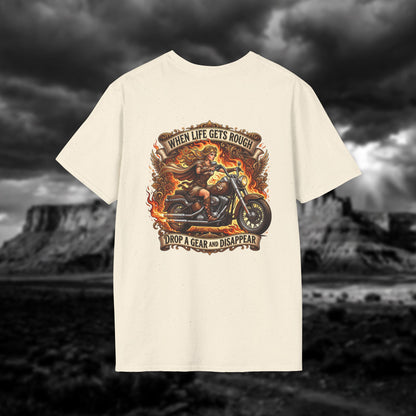 Aphrodite on Wheels — "When Life Gets Rough Drop a Gear and Disappear"