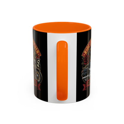 Personalized Biker Mom Mug, Custom Name Motorcycle Coffee Cup, Ride Like a Mother Accent Mug, Mothers Day Gift for Her