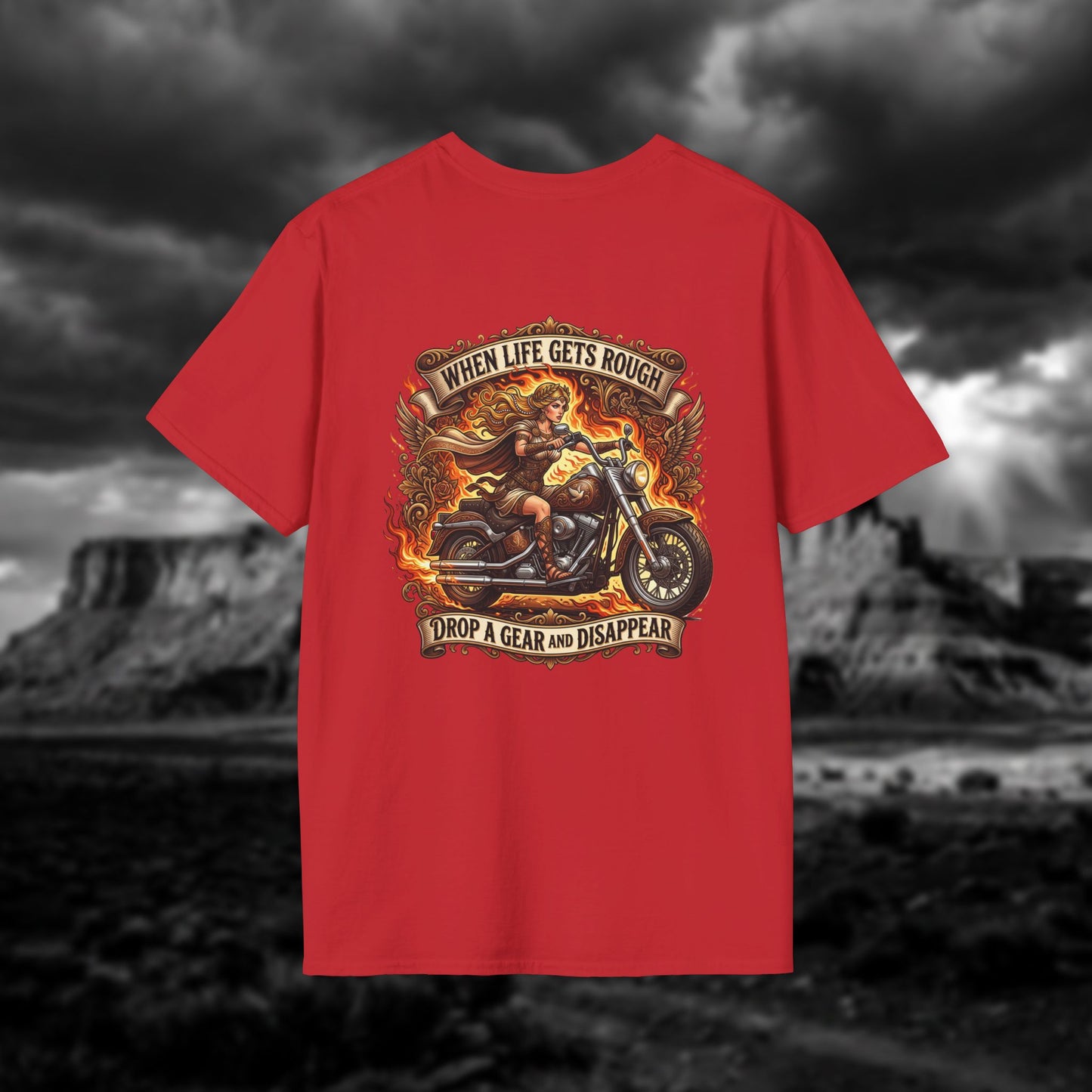 Aphrodite on Wheels — "When Life Gets Rough Drop a Gear and Disappear"