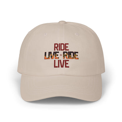 "Live to Ride - Ride to Live" Embroidered Trucker Hat